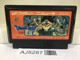 AJ5287 Dragon Quest III 3 Nintendo Famicom NES Japan