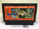 Dragon Quest III 3 Nintendo Famicom NES Japan - AJ6741