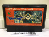 Dragon Quest III 3 Nintendo Famicom NES Japan - AJ6959