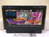 Dragon Quest 1 Nintendo Famicom NES Japan - AJ7503