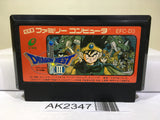 Dragon Quest III 3 Nintendo Famicom NES Japan - AK2347