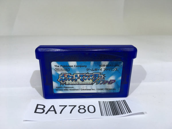 BA7780 Pokemon Sapphire GameBoy Advance Japan