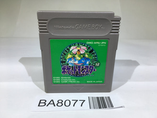 BA8077 Pokemon Green GameBoy Game Boy Japan