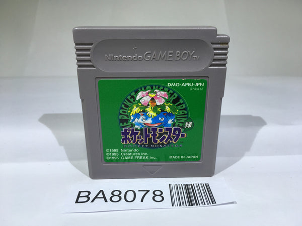 BA8078 Pokemon Green GameBoy Game Boy Japan