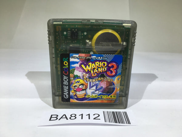 BA8112 Wario Land 3 Mario GameBoy Game Boy Japan