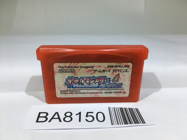 BA8150 Pokemon Fire Red GameBoy Advance Japan