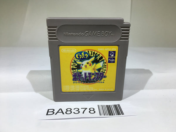 BA8378 Pokemon Pikachu Yellow GameBoy Game Boy Japan