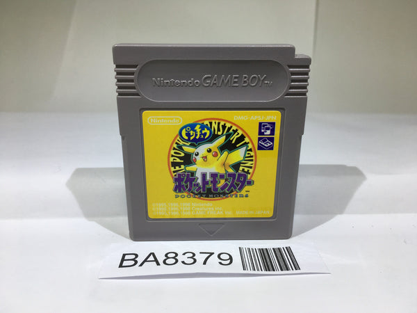 BA8379 Pokemon Pikachu Yellow GameBoy Game Boy Japan