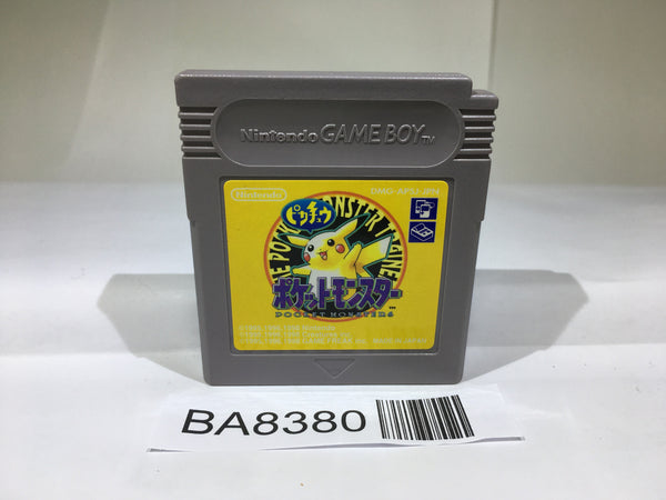 BA8380 Pokemon Pikachu Yellow GameBoy Game Boy Japan