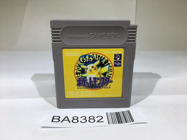 BA8382 Pokemon Pikachu Yellow GameBoy Game Boy Japan