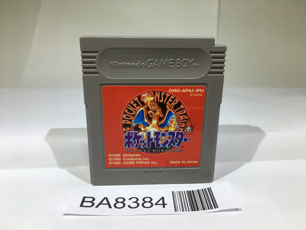 BA8384 Pokemon Red GameBoy Game Boy Japan