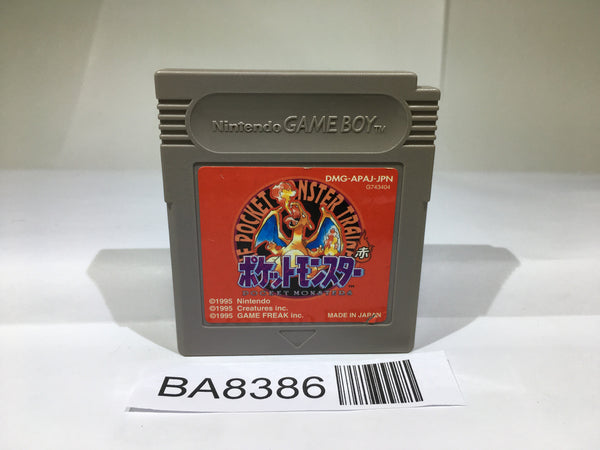 BA8386 Pokemon Red GameBoy Game Boy Japan