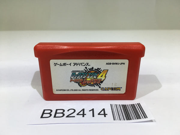 BB2414 Rockman Exe 4 Tournament Red Sun Megaman GameBoy Advance Japan
