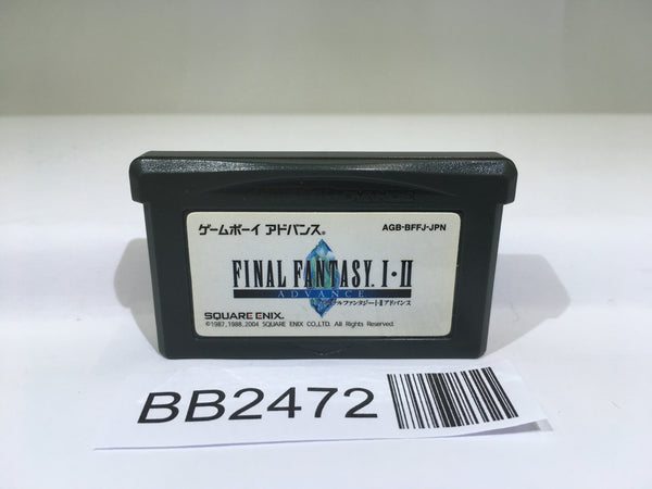 BB2472 Final Fantasy I II 1 2 Advance GameBoy Advance Japan
