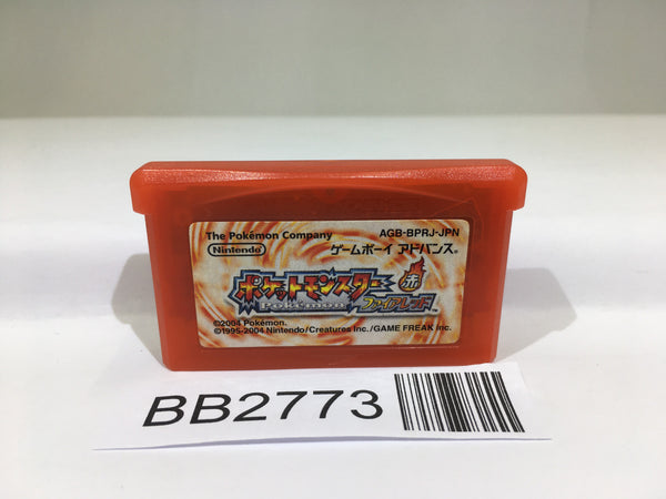 BB2773 Pokemon Fire Red GameBoy Advance Japan