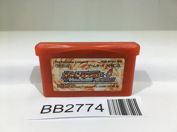 BB2774 Pokemon Fire Red GameBoy Advance Japan