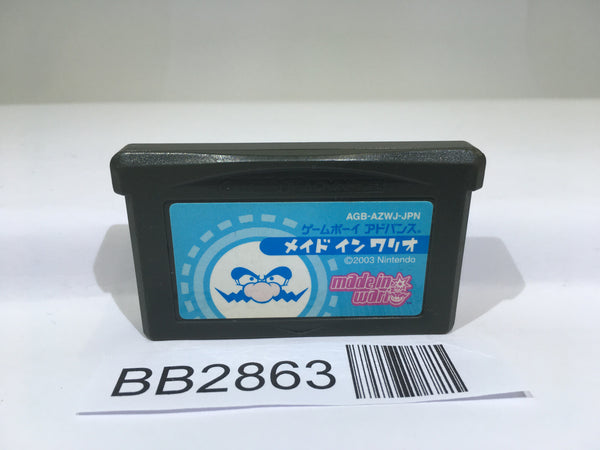 BB2863 Made in Wario Mario GameBoy Advance Japan