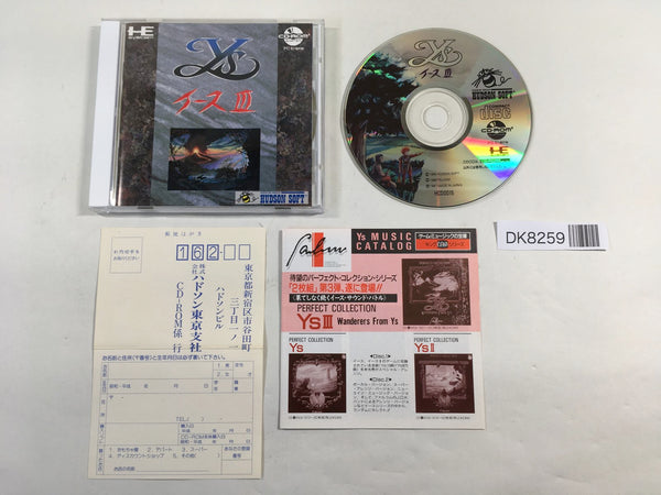 DK8259 Ys III Wanderers from Ys CD ROM 2 PC Engine Japan