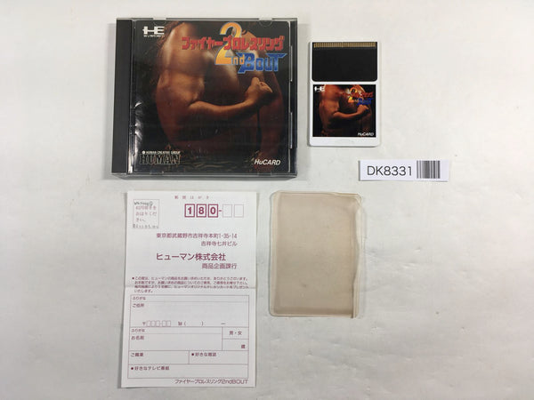 DK8331 Fire Pro Wrestling 2nd Bout BOXED PC Engine Japan