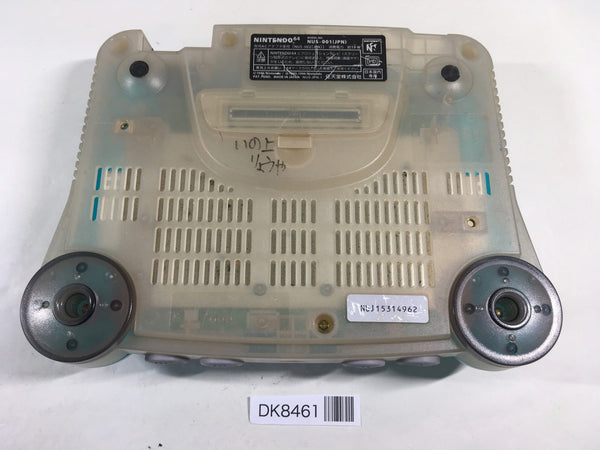 DK8461 Plz Read Item Condi Nintendo 64 Clear Blue Console
