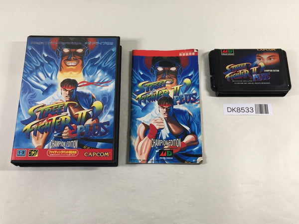 DK8533 Street Fighter II' Plus Champion Edition BOXED Mega Drive Genesis Japan