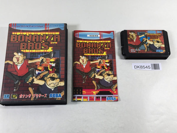 DK8545 Bonanza Bros BOXED Mega Drive Genesis Japan