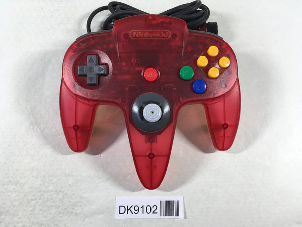 DK9102 Nintendo 64 Controller Clear Red N64 Japan