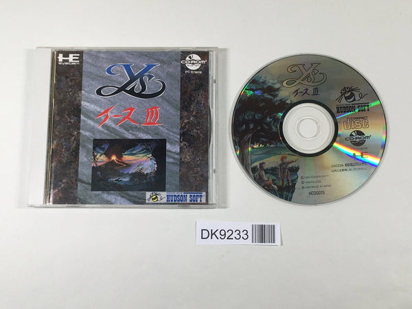 DK9233 Ys III Wanderers from Ys CD ROM 2 PC Engine Japan