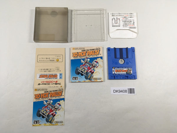 DK9408 Famicom Grand Prix II 3D Hot Rally BOXED Famicom Disk Japan