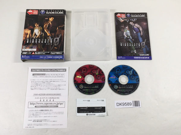 DK9589 Biohazard Resident Evil Zero 0 BOXED GameCube Japan
