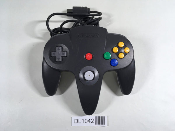 DL1042 Tested Working - Nintendo 64 Controller Black & Gray N64 Japan