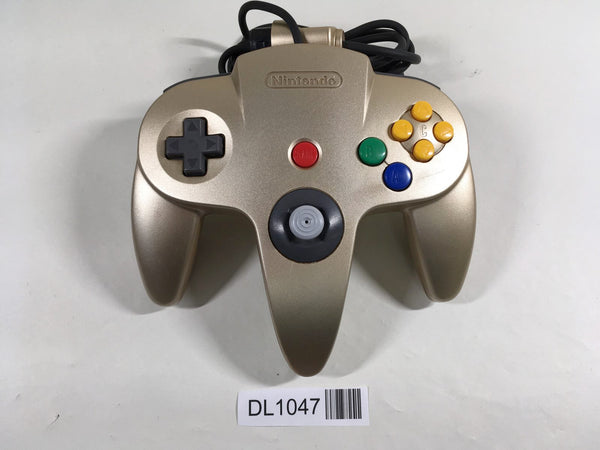 DL1047 Tested Working - Nintendo 64 Controller Gold N64 Japan