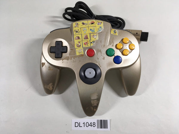 DL1048 Tested Working - Nintendo 64 Controller Gold N64 Japan
