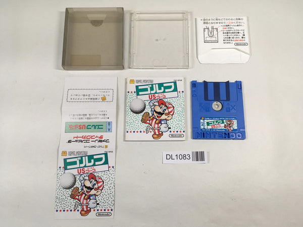 DL1083 Golf U.S. Course BOXED Famicom Disk Japan