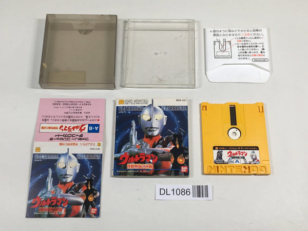 DL1086 Ultraman Kaiju Teikoku no Gyakushu Rewrite Ver. BOXED Famicom Disk Japan