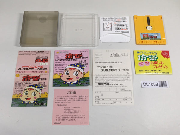 DL1088 Nazoler Land BOXED Famicom Disk Japan
