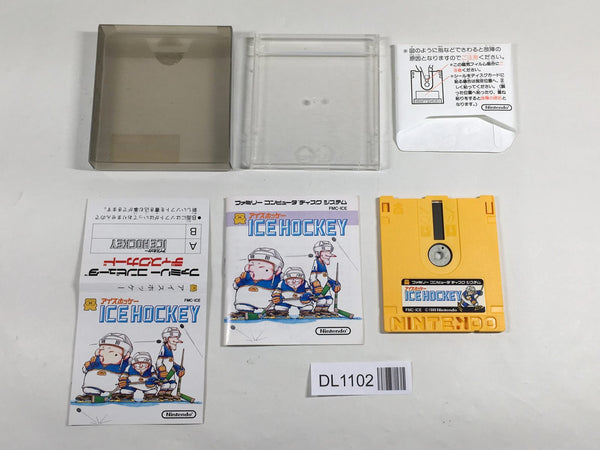 DL1102 Ice Hockey BOXED Famicom Disk Japan