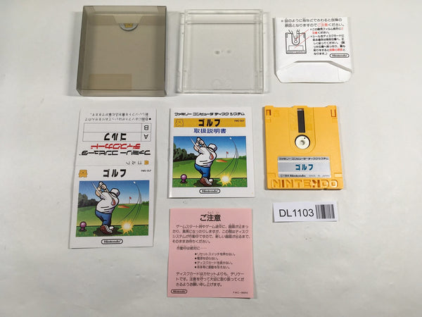 DL1103 Golf BOXED Famicom Disk Japan