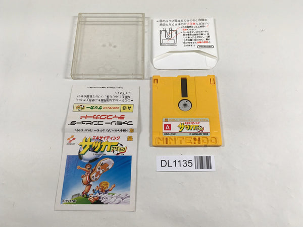 DL1135 Exciting Soccer Konami Cup Famicom Disk Japan
