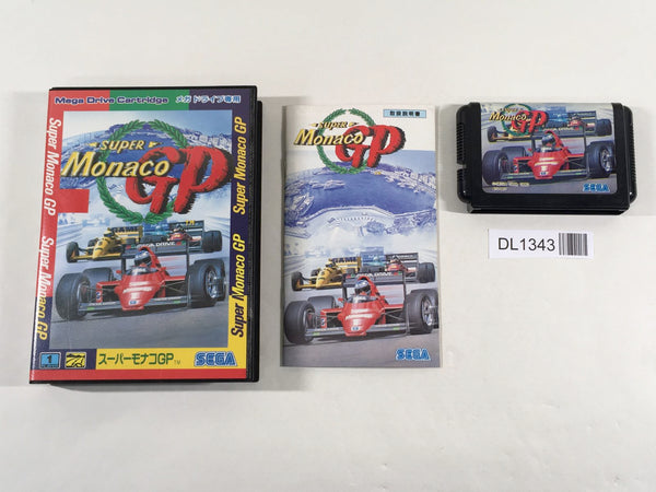 DL1343 Super Monaco GP BOXED Mega Drive Genesis Japan