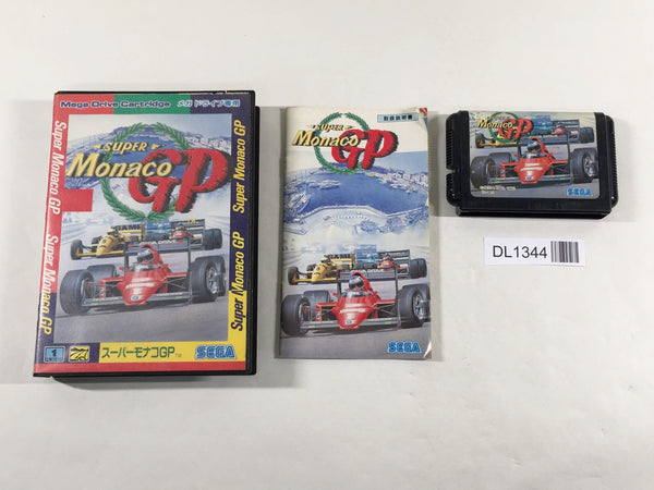 DL1344 Super Monaco GP BOXED Mega Drive Genesis Japan