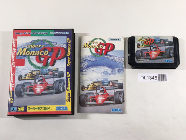 DL1345 Super Monaco GP BOXED Mega Drive Genesis Japan