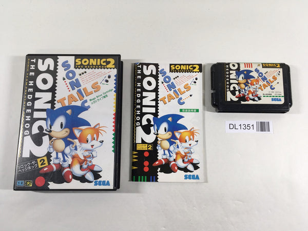 DL1351 Sonic The Hedgehog 2 BOXED Mega Drive Genesis Japan