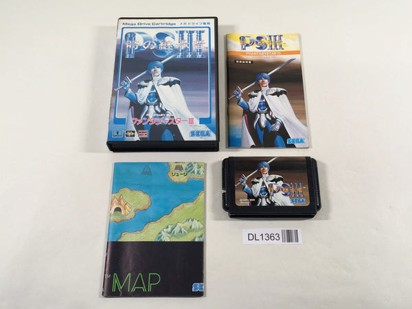 DL1363 Phantasy Star III Toki no Keishousha BOXED Mega Drive Genesis Japan