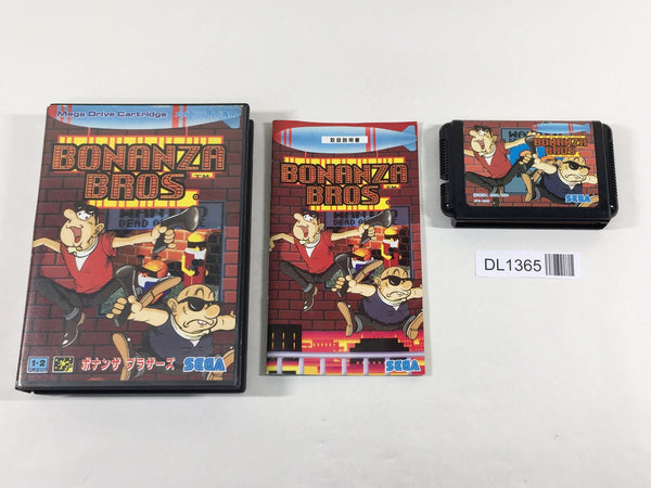 DL1365 Bonanza Bros BOXED Mega Drive Genesis Japan