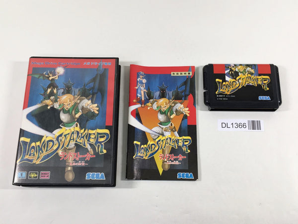 DL1366 Landstalker Koutei no Zaihou BOXED Mega Drive Genesis Japan