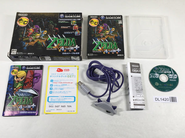 DL1420 The Legend of Zelda Four Swords Adventures w/ Cable BOXED GameCube Japan