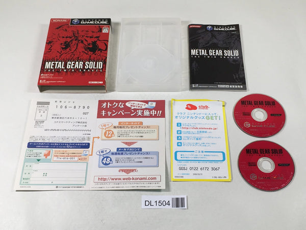 DL1504 Metal Gear Solid The Twin Snakes BOXED GameCube Japan