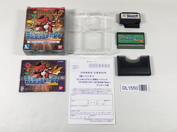 DL1550 Digital Monster Ver. WonderSwan BOXED Wonder Swan Bandai Japan