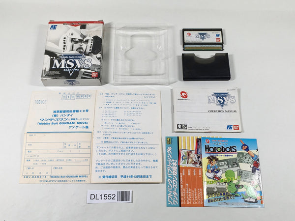 DL1552 Mobile Suit Gundam MSVS BOXED Wonder Swan Bandai Japan